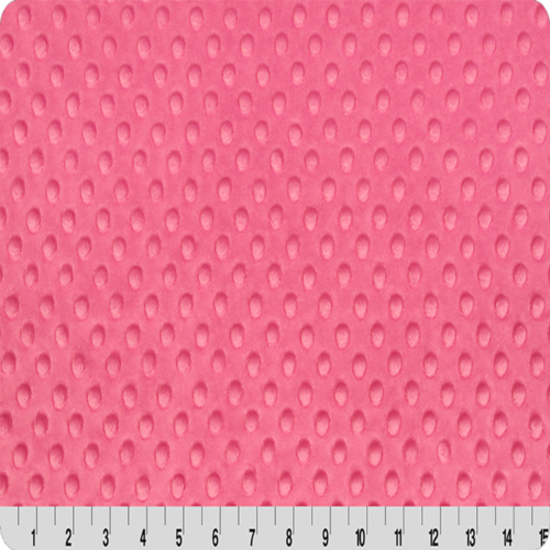 Hot Pink Minky Dimple Dot Fabric – 60″ Wide – Sold by the Yard & Bolt