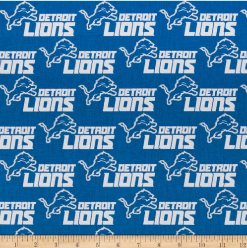 NFL Detroit Lions 14727-D Cotton Fabric by the Yard