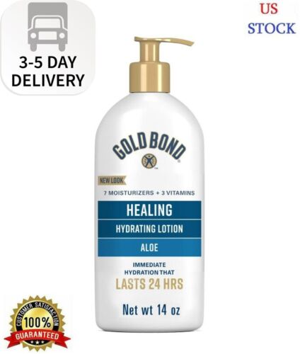 Gold Bond Healing Hydrating Hand Moisturizer, Face Cream, and Body Lotion for Dr