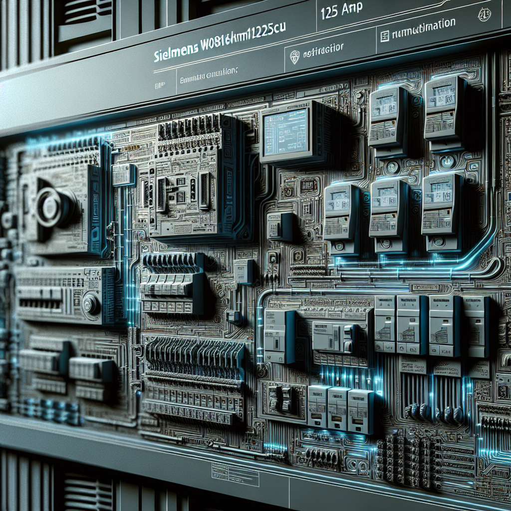 Maximizing Electrical Efficiency with the SIEMENS W0816ML1125CU 125 Amp Panel