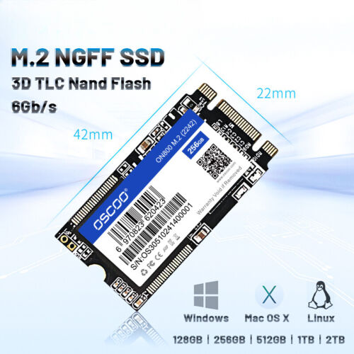 M2 SSD 2242 120GB 500GB HDD NGFF M.2 SATA 1TB 2TB Hard Drive For Laptop Jumper