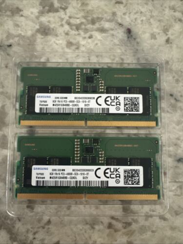 Samsung 16GB (8G*2) DDR5-4800 (PC5-38400) SODIMM Laptop Memory RAM Set