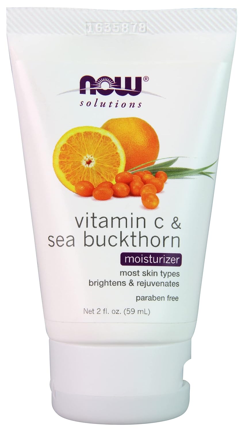 Now Foods, Solutions, Moisturizer, Vitamin C & Sea Buckthorn, 2 fl oz (59 ml)