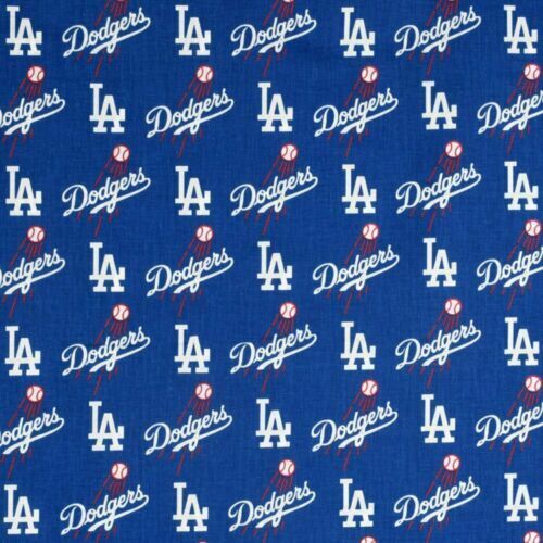 Fabric Traditions Los Angeles Dodgers MLB LA Dodgers Cotton Fabric By The Yard