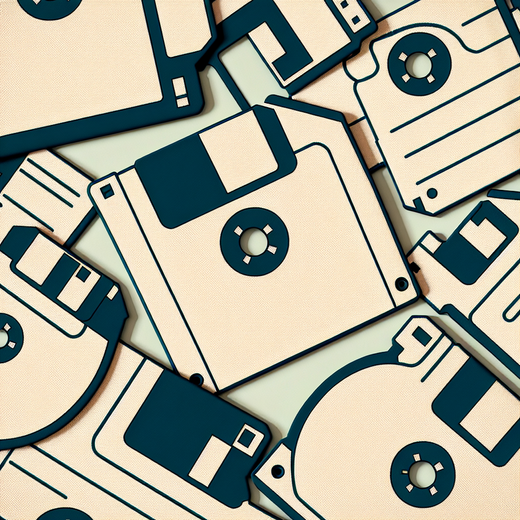 Embrace the Vintage Vibe with Studio E Fabrics’ Retro Floppy Disks White Collection