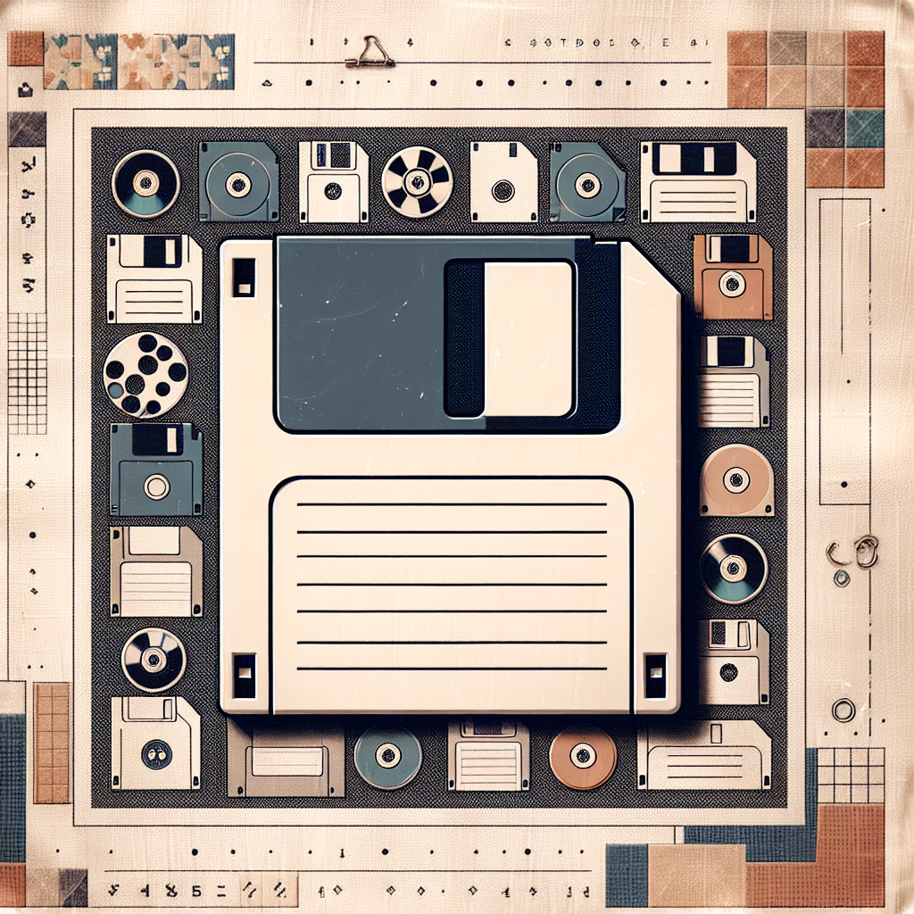 Step Back in Time with Studio E Fabrics’ Retro Floppy Disks White Collection