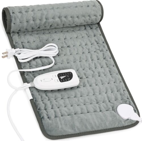 Electric Heating Pad For Back Pain & Cramps Relief 12″x24″6 Level Auto Shut Off