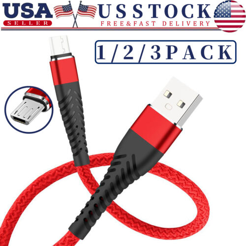 Heavy Duty Micro USB Fast Charger Charging Cable Cord For Samsung Android HTC LG