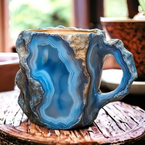 Mineral Crystal Coffee Mug Crystal Mineral Colorful Coffee Mugs Christmas Gift