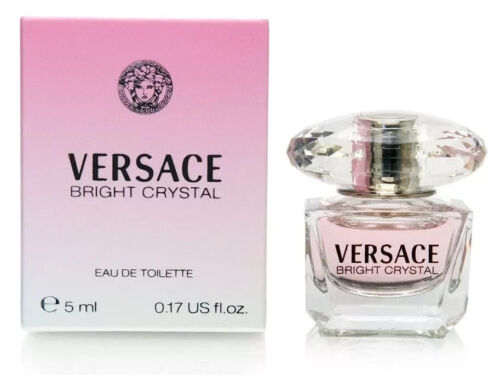 VERSACE BRIGHT CRYSTAL Perfume for Women Mini 0.17 oz 5ml Eau de Toilette Splash