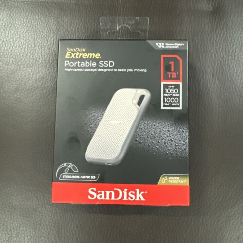 SANDISK EXTREME PORTABLE SSD 1TB SDSSDE51-1T00-AW25 New Sealed