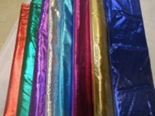 Metallic Lame Fabric used in Pageantry- Worship and Praise, Bridal, Prom.