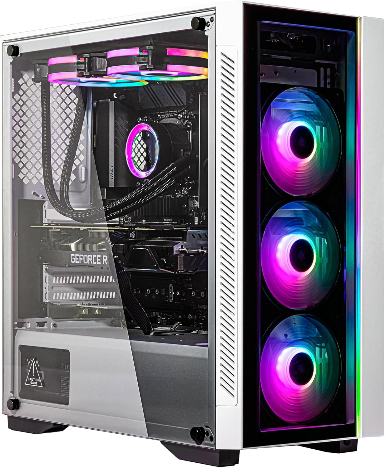 Velztorm Novux 12th Gen CTO Gaming Desktop Liquid-Cooled (Intel i5-12600K (Alder Lake) 10-Core, GeForce RTX 3060 TI 8GB, 64GB DDR5 4800MHz RAM, 1TB m.2 SATA SSD, WiFi, RGB Fans, Win10H)