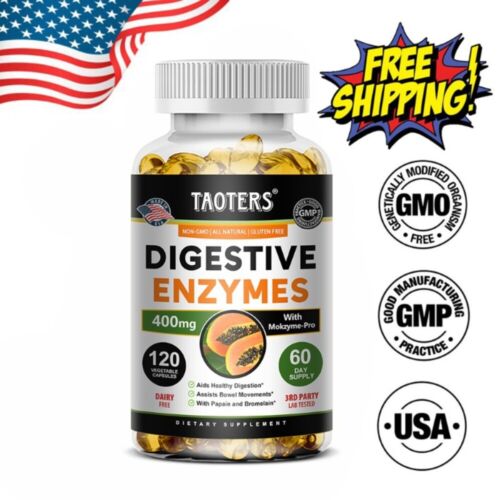 Enzymatic Digestion with Lactobacillus Digestive Support Supplement -30TO120Caps