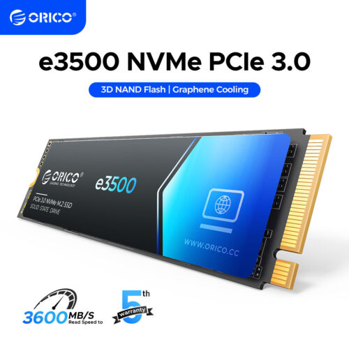 ORICO M.2 NVMe SSD PCle 3*4 SSD 1TB/256GB M.2 2280 Read Speed Up to 3600MB/s