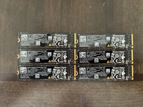 1TB Western Digital PC SN730 NVMe PCIe M.2 SSD Lot of 6