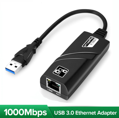 USB 3.0 Gigabit Ethernet LAN RJ45 1000Mbps Network Adapter For Windows PC Mac