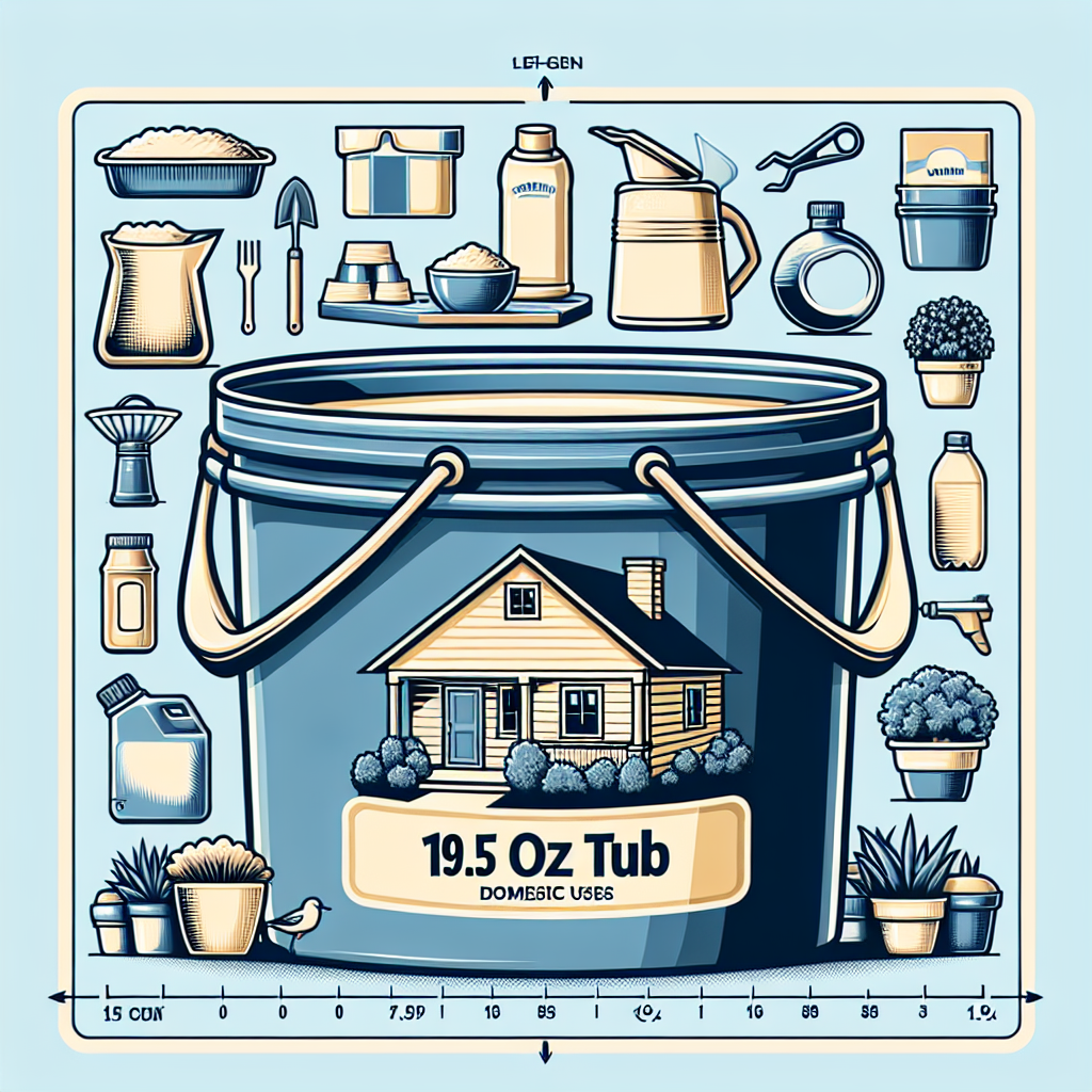 Why You Need a 19.5 Oz Tub in Your Home: Versatile and Convenient