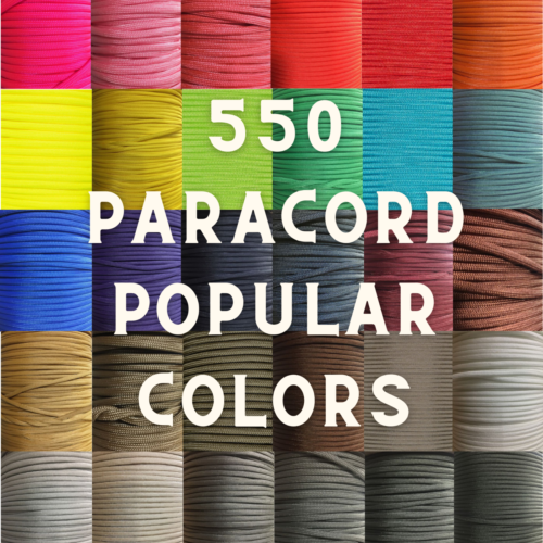 550 Paracord Type III 7 Strand Parachute Cord 10, 25, 50, 100 ft – Made in USA