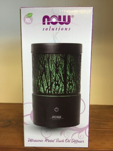 NOW Foods Solutions Ultrasonic Metal Touch Oil Diffuser  Aromamister Ships Free