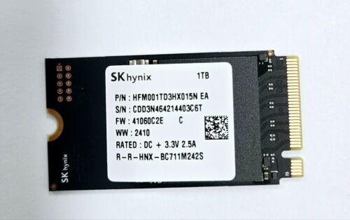 SK hynix BC711 1TB NVMe PCIe3.0x4 M.2 2242 SSD