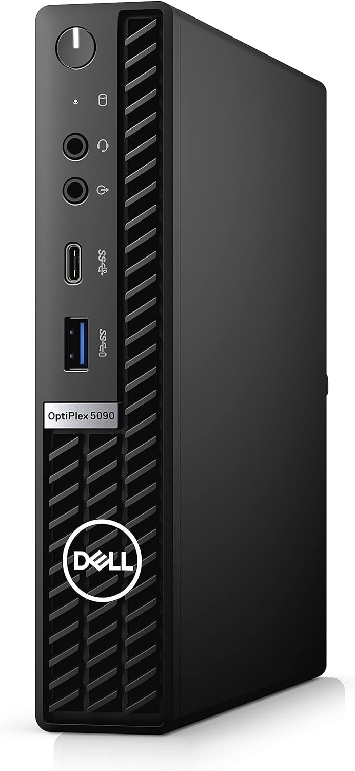 Dell Optiplex 5090 Micro Tower Desktop | Core i5-10500T – 256GB SSD Hard Drive – 16GB RAM | 6 cores @ 3.8 GHz Win 11 Pro Black (Renewed)