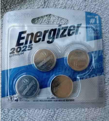 Energizer 2025 Lithium Batteries 4 Count Brand New Sealed Exp 3/2036