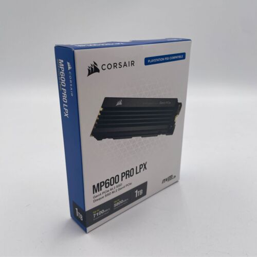 Corsair MP600 PRO LPX 1TB M.2 NVMe PCIe x4 Gen4 SSD – Optimized for PS5 Black