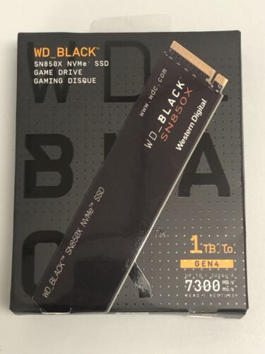 WD_BLACK 1TB SN850X PCIe 4.0×4 NVMe M.2 2280 SSD Solid State Drive