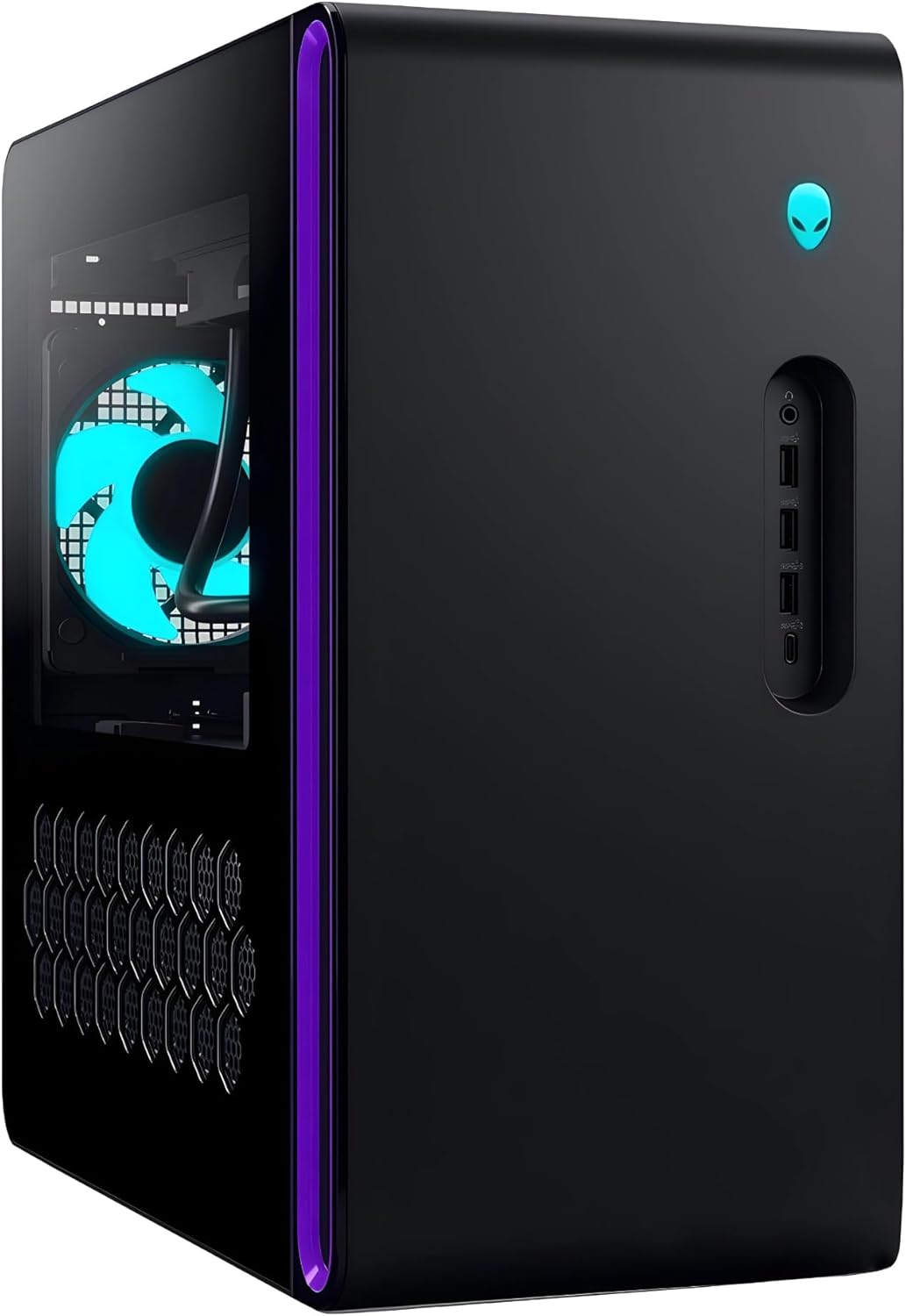 Alienware Aurora R16 Gaming Desktop PC – Intel Core i9-13900K 24-Core up to 5.80 GHz, 32GB RAM, 4TB NVMe SSD + 20TB HDD, GeForce RTX 4060Ti 8GB GDDR6, Windows 11 Home, Liquid Cooling, Basalt Black