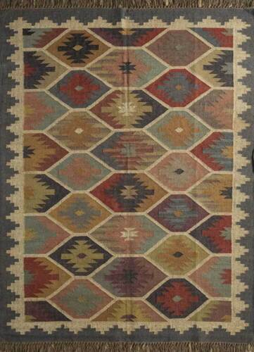 Rug Natural Handwoven Wool Jute Rug, Vintage Kilim Rug, Traditional kilim Rugs