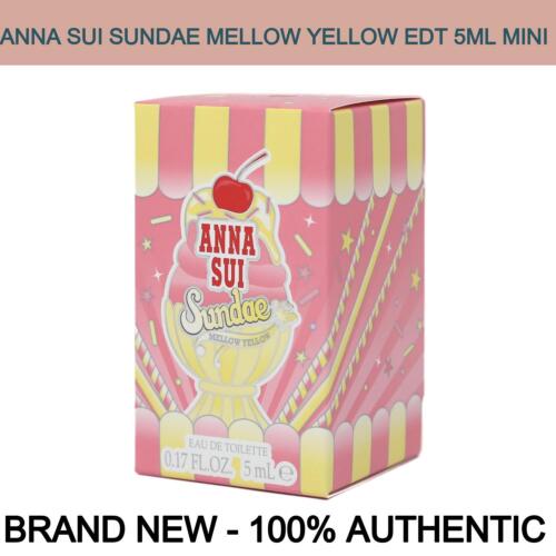 Anna Sui Sundae Mellow Yellow Eau de Toilette 0.17 oz Mini for Women NIB