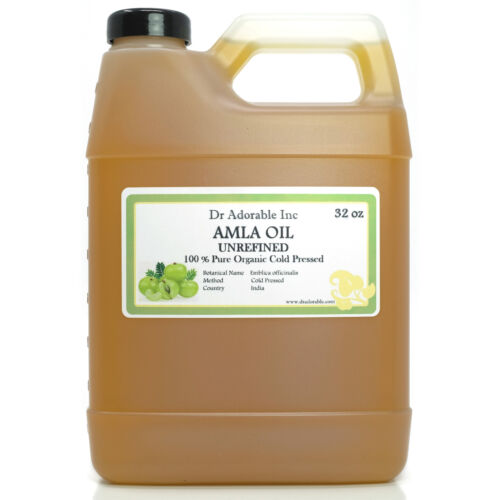 UNREFINED AMLA OIL ORGANIC 100% PURE INDIAN GOOSEBERRY HAIR OIL COLD PRESSED