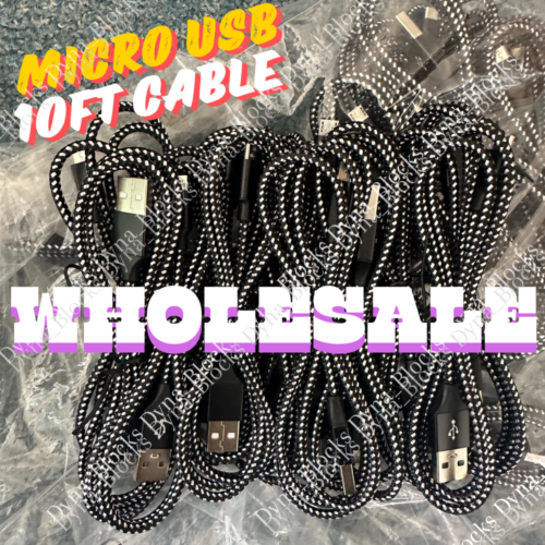 Heavy Duty Micro USB Fast Charger Data Cable Cord For Samsung LOT Android HTC LG