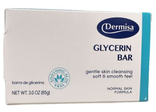 Dermisa Glycerin Brightening Gentle Skin Cleansing Soft Smooth Feel Bar 3oz