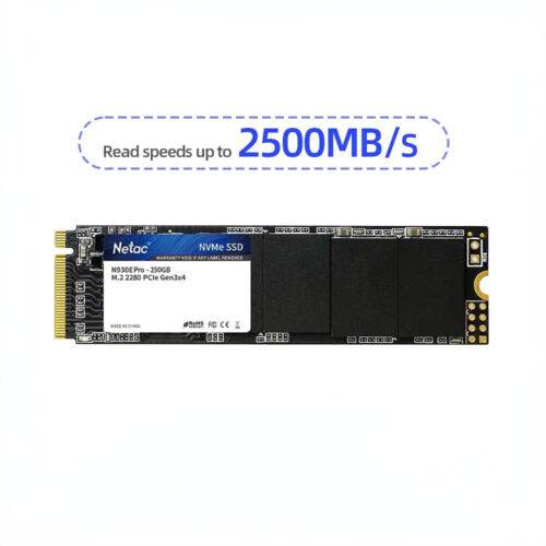 Netac 1TB SSD 3D NAND NVMe PCIe Gen3×4 M.2 2280 Internal Solid State Drive