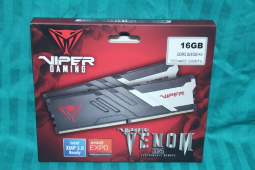 Patriot Viper Venom 16GB (2 x 8GB) DDR5 PC DRAM UDIMM PC5-44800 (5600) Dual Kit