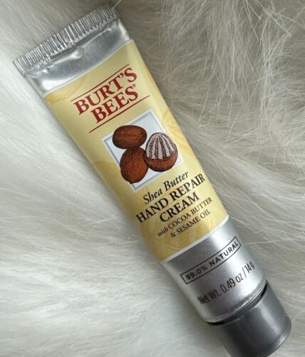 BURT’S BEES MINI SHEA BUTTER HAND REPAIR CREAM Moisturizer .49oz Travel Size New