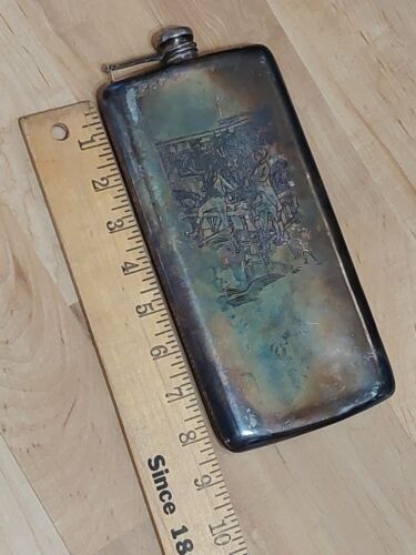 Antique Vintage Flask  P & S  Co.  2504  16 Ounce