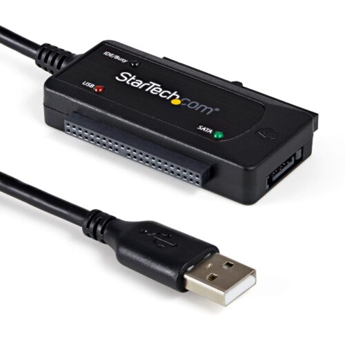 StarTech USB 2.0 to SATA/IDE Combo Adapter USB2SATAIDE for 2.5/3.5″ SSD/HDD