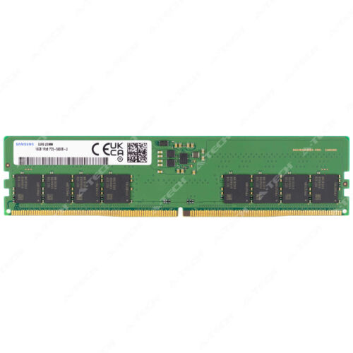 Samsung 16GB 1Rx8 PC5-5600 DIMM DDR5-44800 Non-ECC 288-Pin Desktop Memory RAM 1x