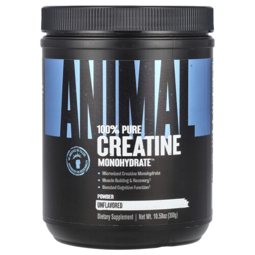 100% Pure Creatine Monohydrate Powder, Unflavored, 10.58 oz (300 g)