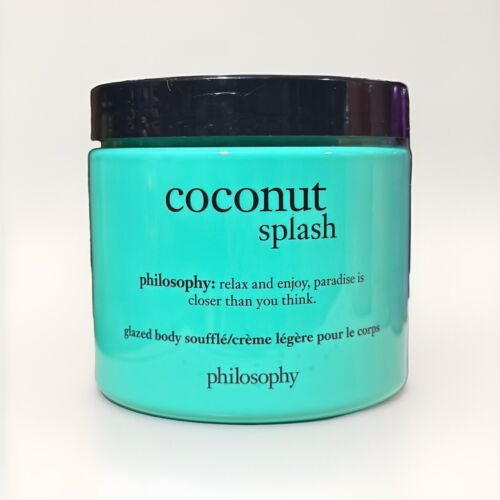 Philosophy Coconut Splash Glazed Body Soufflé Cream  16 fl. oz NEW + Sealed