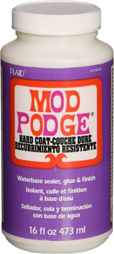 Mod Podge CS15063 Waterbased Sealer, Glue & Finish, 16 oz, Hard Coat, 16 Ounce