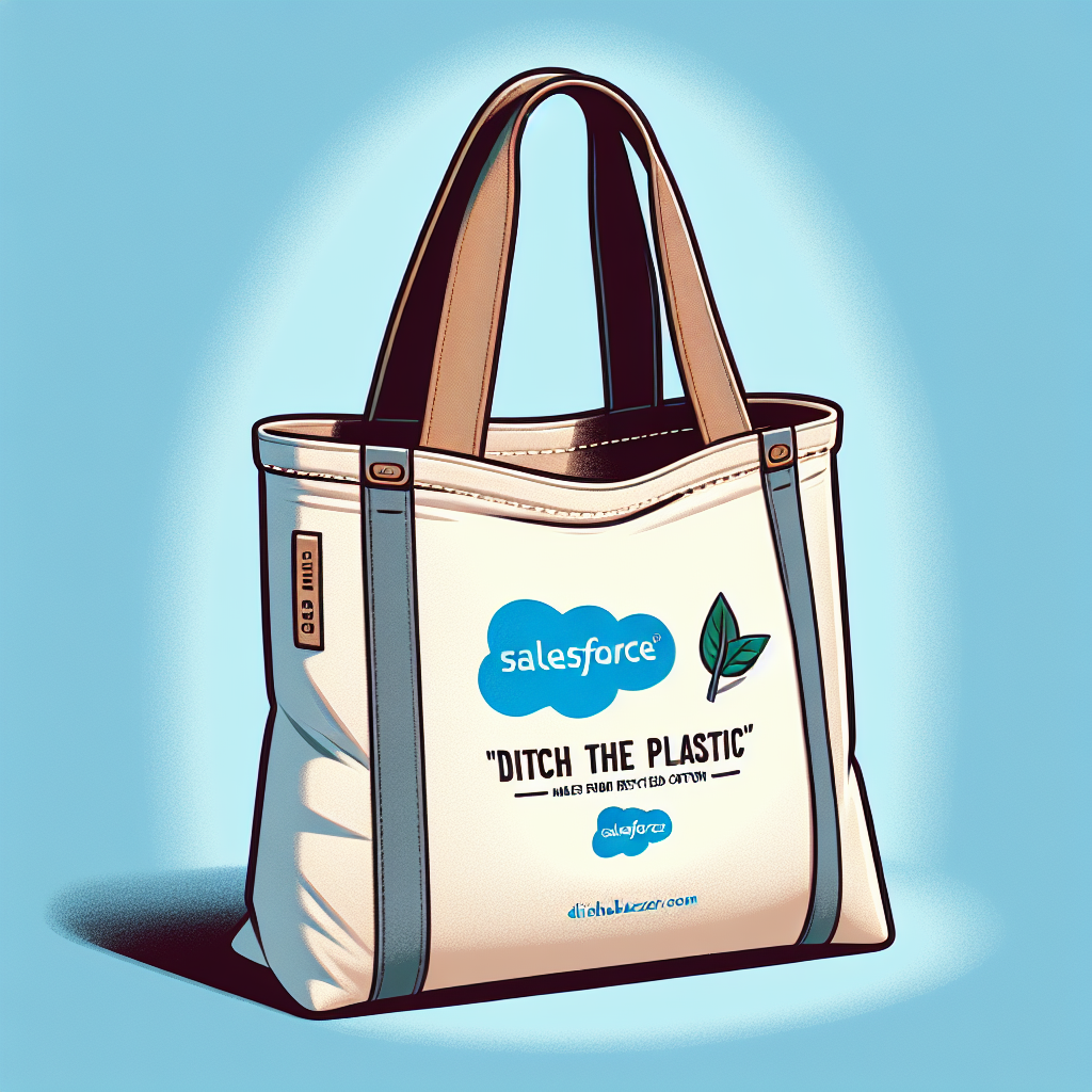 Ditch the Plastic: The Practicality of the Salesforce Salesblazer Recycled Cotton Cinch Bag Tote