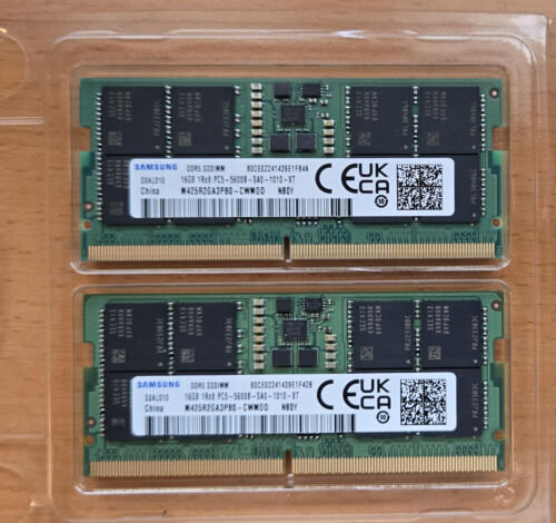 32GB (2x16GB) DDR5 5600 SODIMM RAM Samsung M425R2GA3PB0