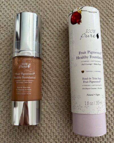 100% Pure Fruit Pigmented Healthy Foundation – COLOR Toffee 1 fl oz/ 30ml