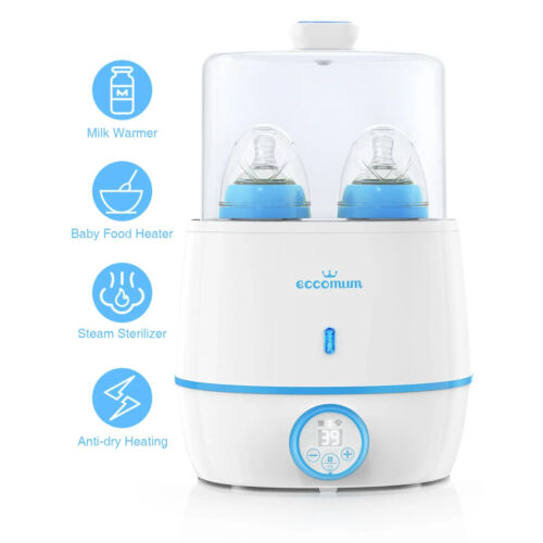 Eccomum Baby Bottle Warmer & Bottle Steam Sterilizer 2 IN 1 BPA Free G208