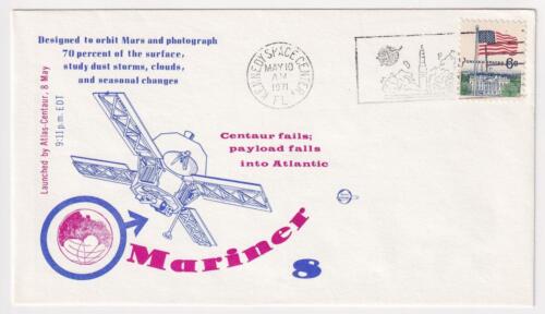 MARINER 8 SPACECRAFT LAUNCH 1971 Space Voyage Space Cover C9179