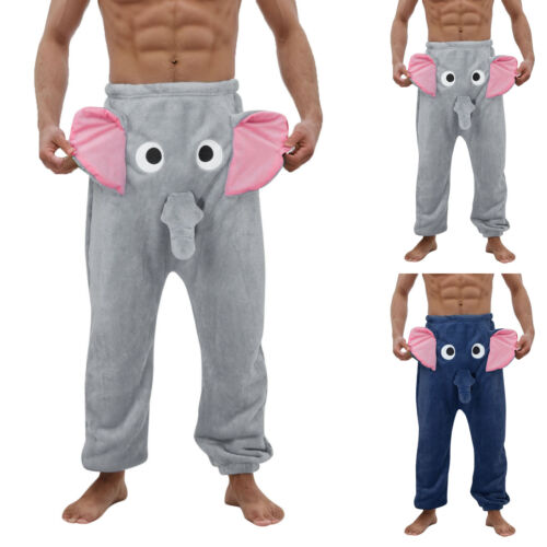 Men’s Funny Elephant Novelty Shorts Humorous Pants Elephant Will Ring Pajama